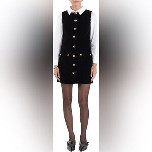 English Factory Velvet Mini Dress